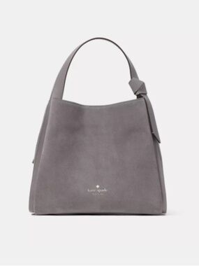 kate spade Gray Suede Hobo Satchel